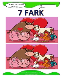 İki Resim Arasındaki Farkı Bul Etkinliği